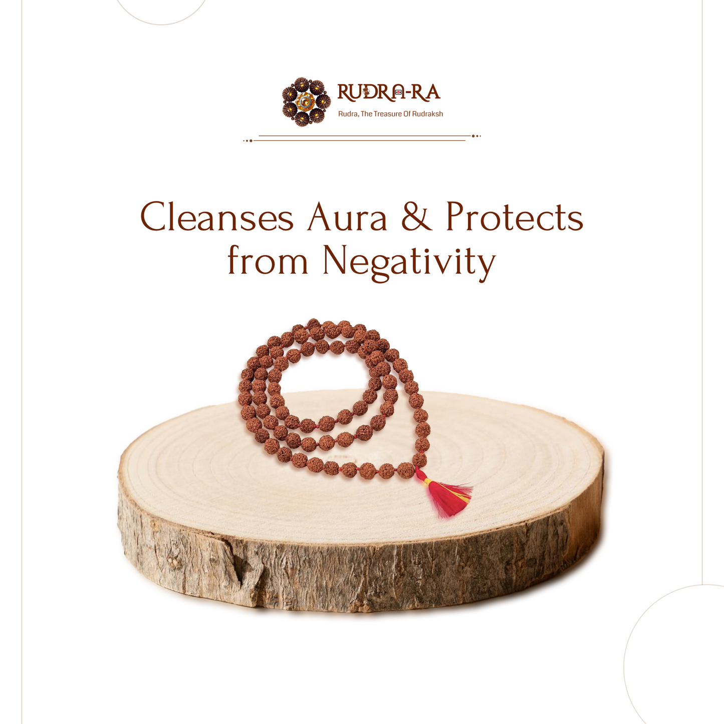 5 Mukhi Rudraksha Mala (14mm) – Indonesian Original