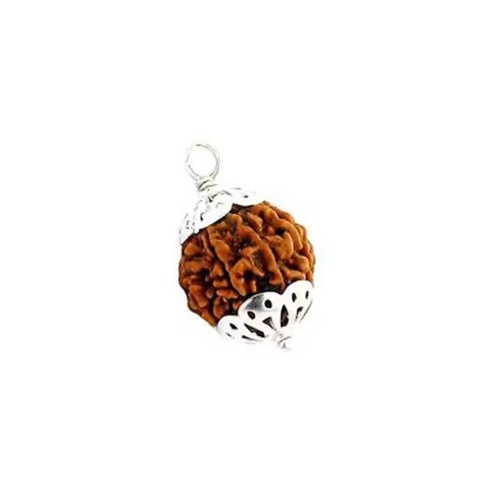 7 Mukhi Rudraksha Silver Pendant