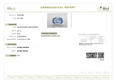 Gemstone Certificate